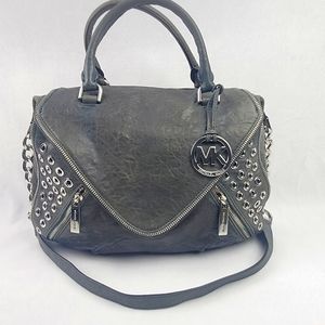 Michael Kors leather heavy hardwear zipper bag